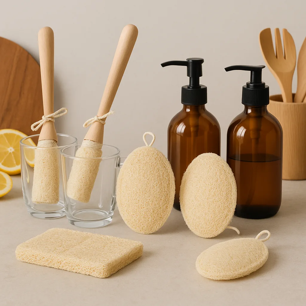 20251009_0046_Eco-Friendly Kitchen Loofahs_remix_01k72wj7d2fzyrst6dt5wqdbf1 20251009 0046 Eco Friendly Kitchen Nature's Best Scrubber, Delivered to Your Door