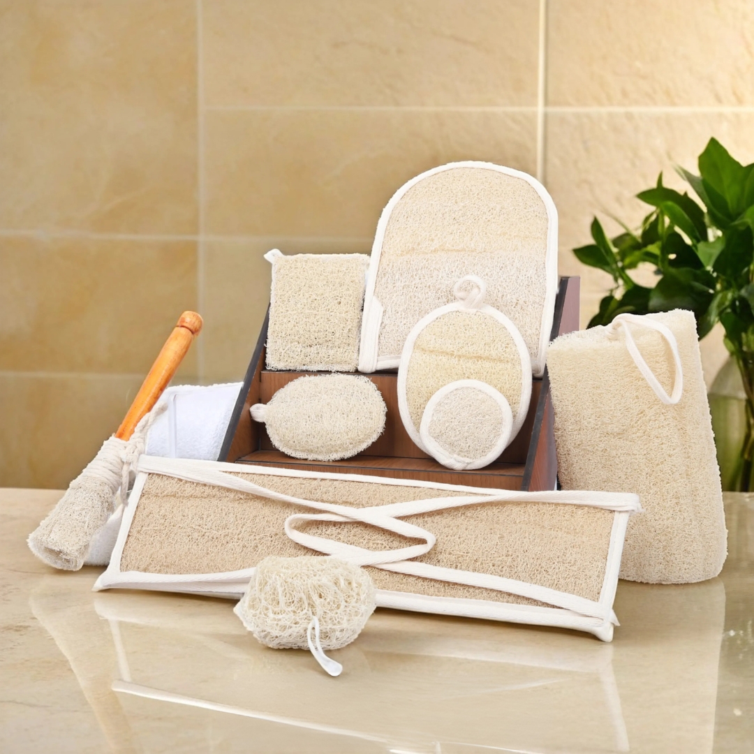 Natural Loofah Family Set 2 Nature's Best Scrubber, Delivered to Your Door Natural Loofah Family Set - Image 2